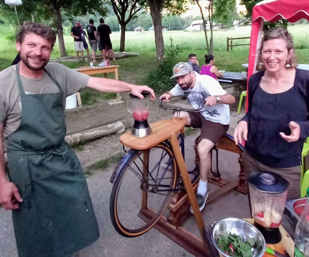 Vélo mixeur / vélo smoothie / vélo cocktail / vélo soupe