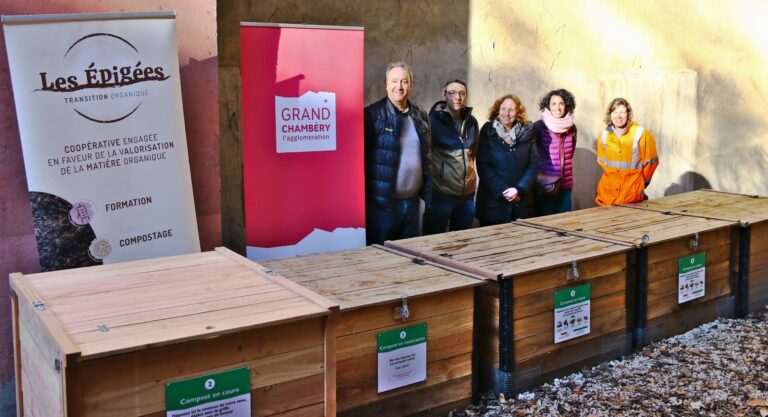 Inauguration site de compostage collège La Falaise Chambéry