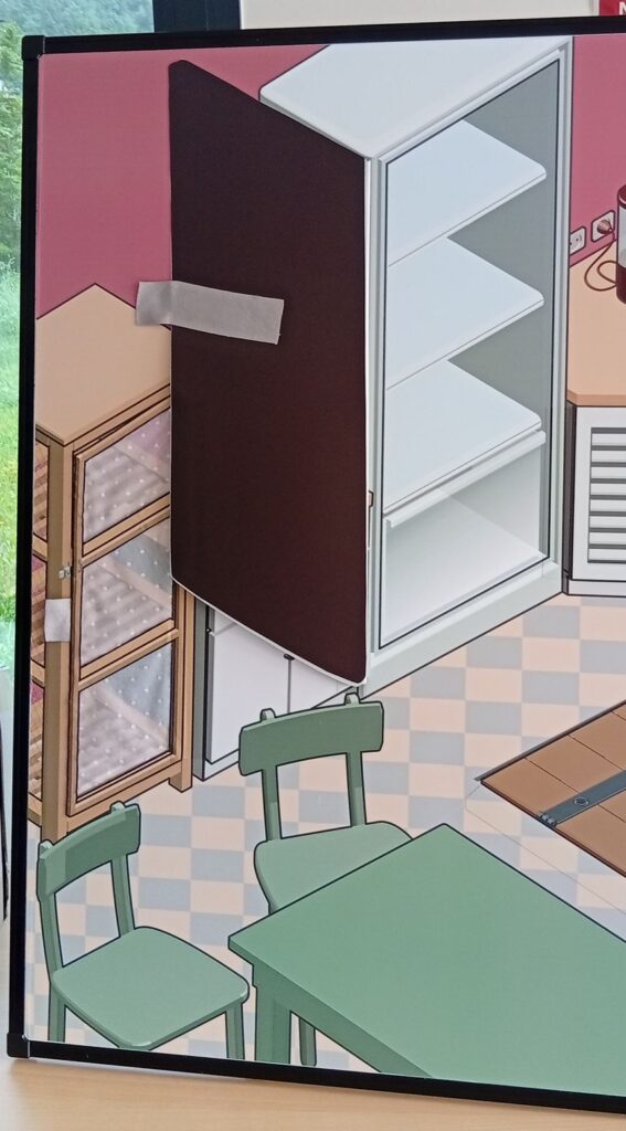 Portes de cuisine pop up du tableau magnétique