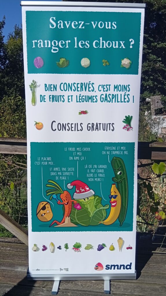 Kakémono personnalisé Savez-vous ranger les choux ?