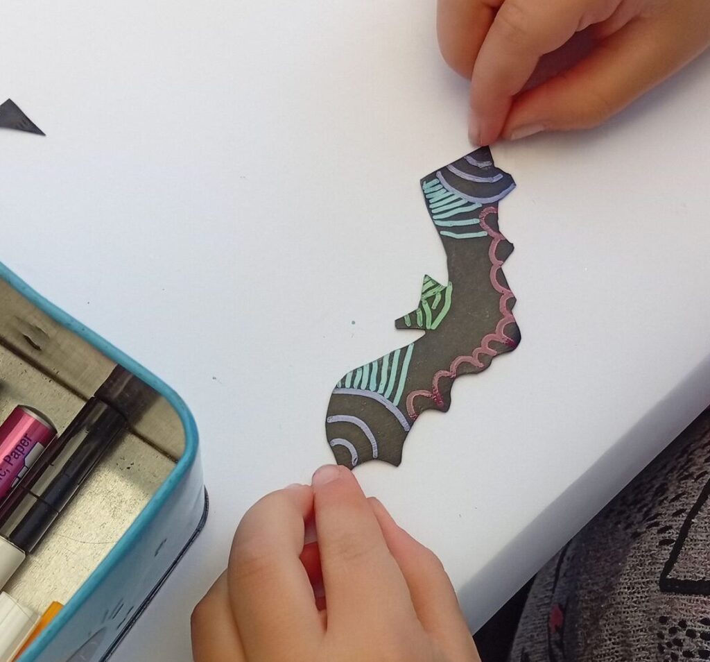 Porte clef chauve souri décoré