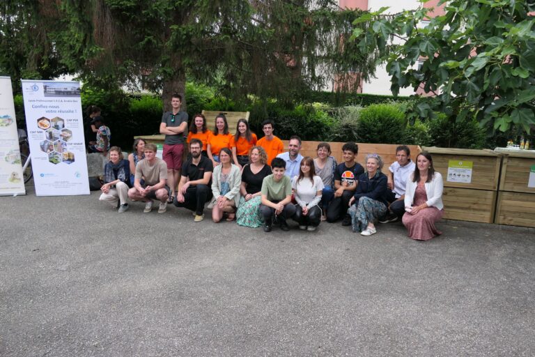 Inauguration site de compostage Amélie Gex