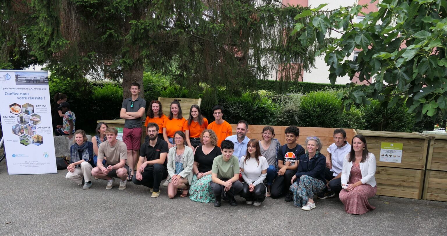 Inauguration site de compostage EREA Amelie Gex